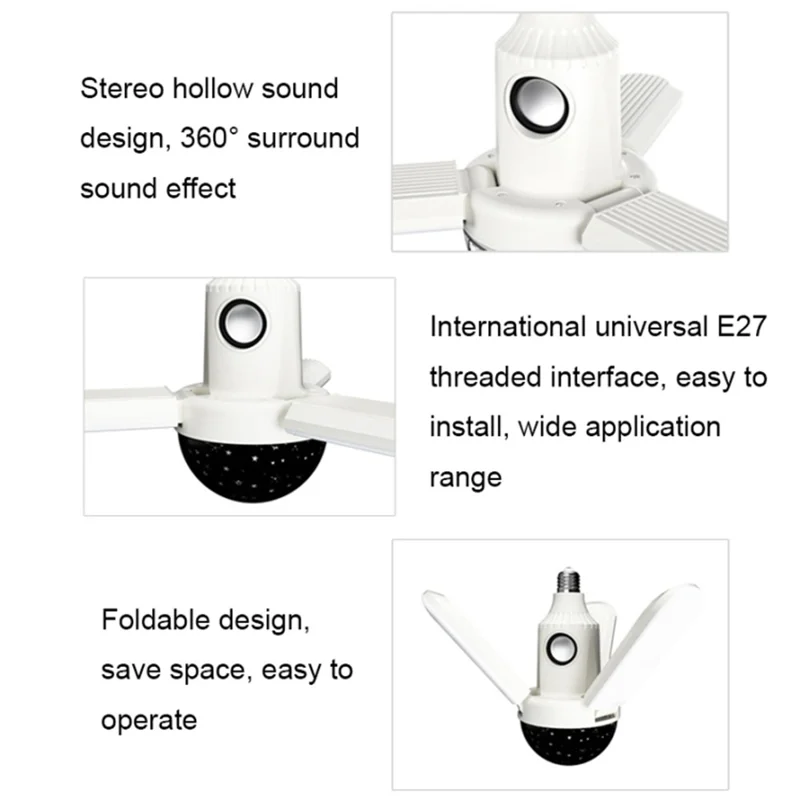 Bluetooth-compatible Star Projector Light with Music Speaker Indoor RGB Color Changing Atmosphere Lamp