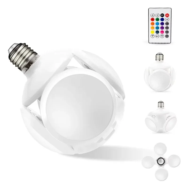 Foldable Football Shape LED Ceiling Light Bluetooth-compatible Music RGB Color Changing Atmosphere Lamp