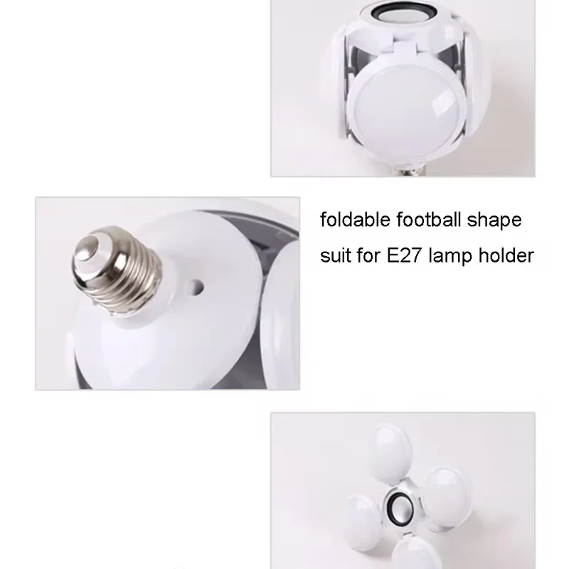Foldable Football Shape LED Ceiling Light Bluetooth-compatible Music RGB Color Changing Atmosphere Lamp