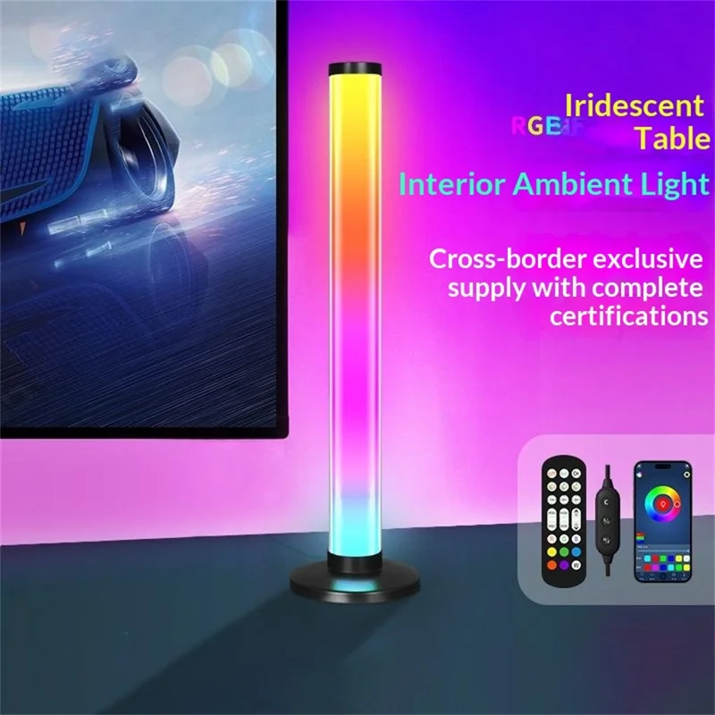 KBB-3 Music Rhythm Ambient Lamp 360° Full Glow Sound Reactive Light for Computer Desktop Night Light