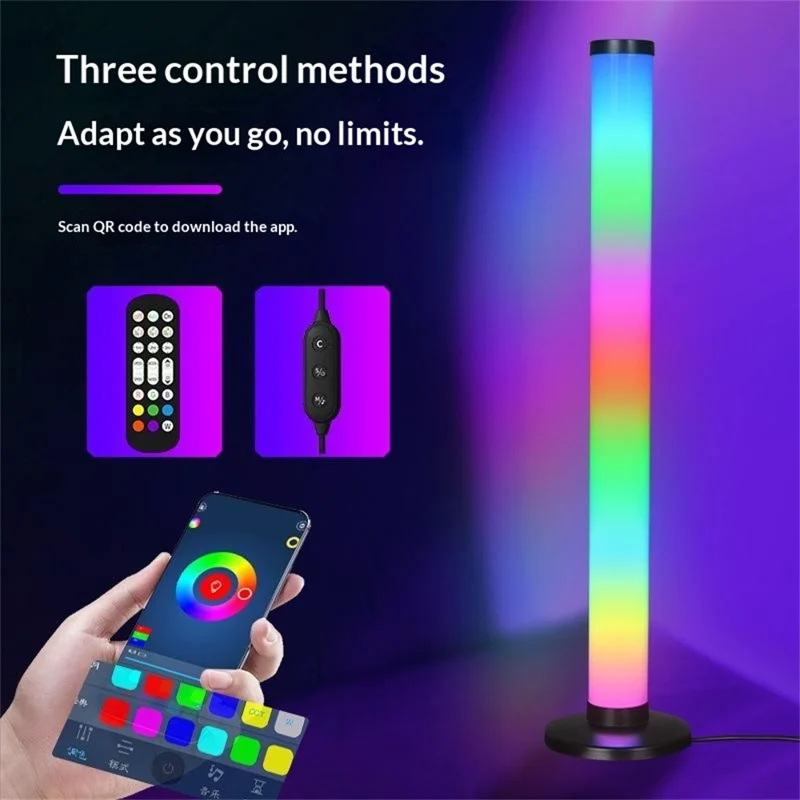 KBB-3 Music Rhythm Ambient Lamp 360° Full Glow Sound Reactive Light for Computer Desktop Night Light
