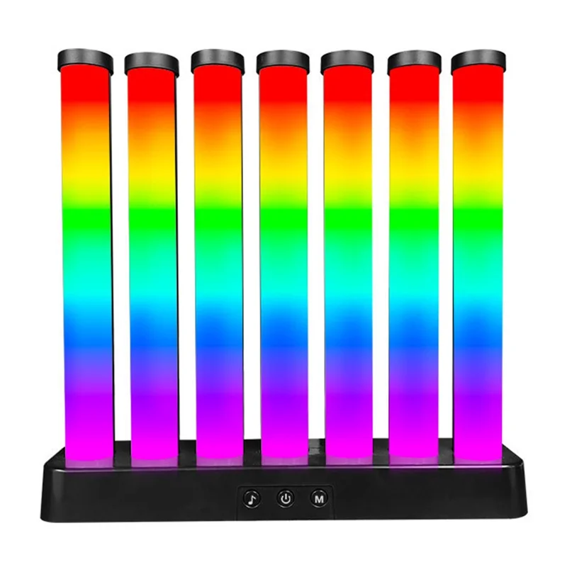 KBB-50 Ein-Knopf-RGB-Gaming-Soundreaktive-Licht-Tischlampe für Schlafzimmer-Nachtlicht