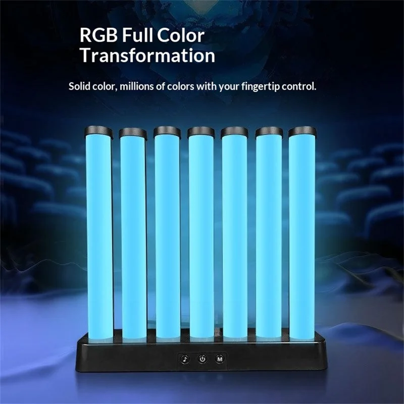 KBB-50 Ein-Knopf-RGB-Gaming-Soundreaktive-Licht-Tischlampe für Schlafzimmer-Nachtlicht