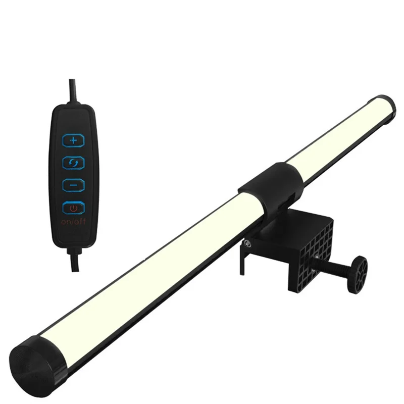 KBB-56 30cm LED Monitor Hanging Light Single-Sided 3-Color Eye-Caring Lamp for Office Reading Screen Supplement