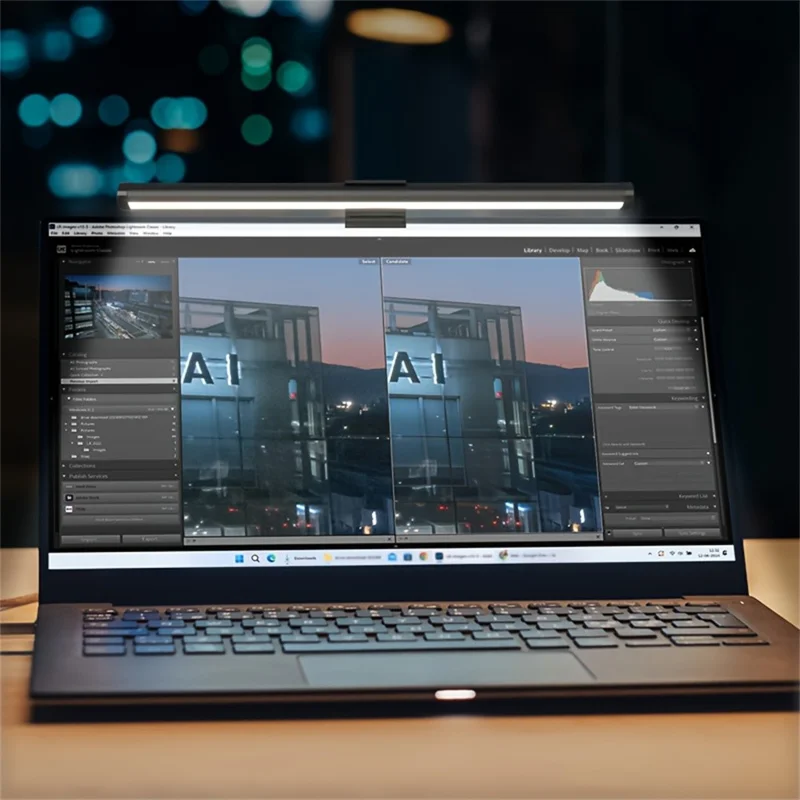 KBB-56 30cm LED Monitor Hanging Light Single-Sided 3-Color Eye-Caring Lamp for Office Reading Screen Supplement