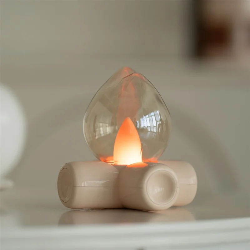 Campfire Table Lamp Ambient Light Bedside Decorative Flame Effect LED Night Light for Bedroom / Bar / Hotel