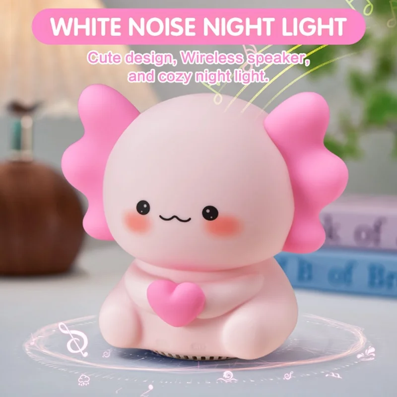 ICARER FAMILY Hexagonal Dragon White Noise Night Light Bluetooth-Compatible Speaker RGB Mood Light