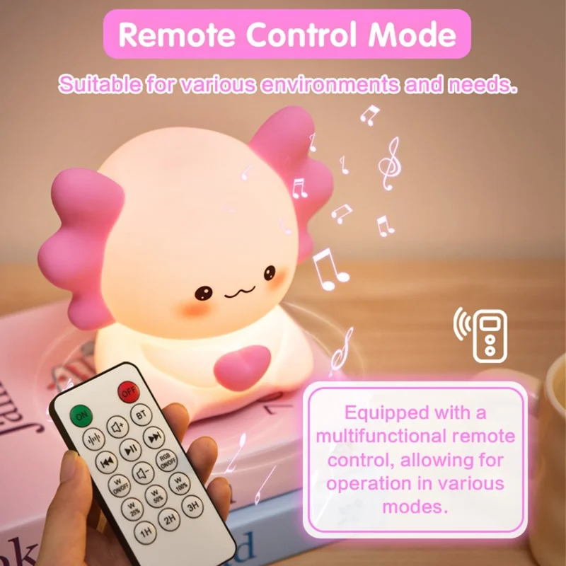 ICARER FAMILY Hexagonal Dragon White Noise Night Light Bluetooth-Compatible Speaker RGB Mood Light