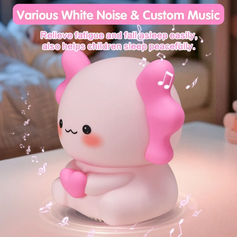 ICARER FAMILY Hexagonal Dragon White Noise Night Light Bluetooth-Compatible Speaker RGB Mood Light