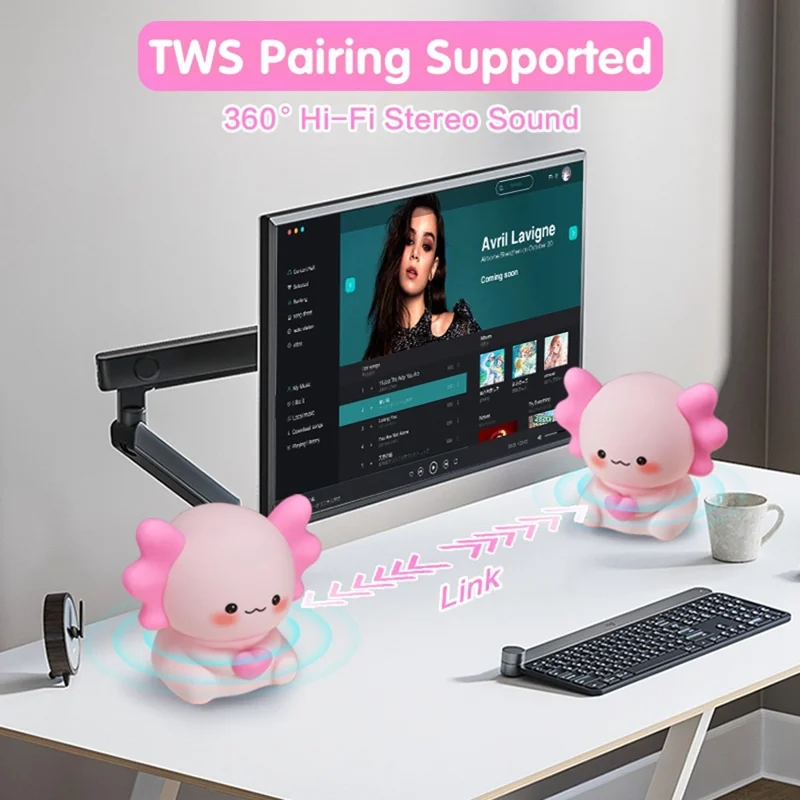 ICARER FAMILY Hexagonal Dragon White Noise Night Light Bluetooth-Compatible Speaker RGB Mood Light