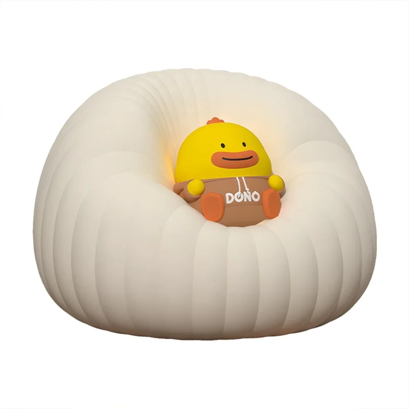 ICARER FAMILY Silicone Sofa Pat Night Light 3 Brightness Levels Timer Function Patting Lamp - Beige