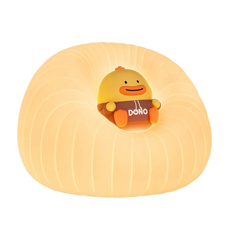 ICARER FAMILY Silicone Sofa Pat Night Light 3 Brightness Levels Timer Function Patting Lamp - Beige