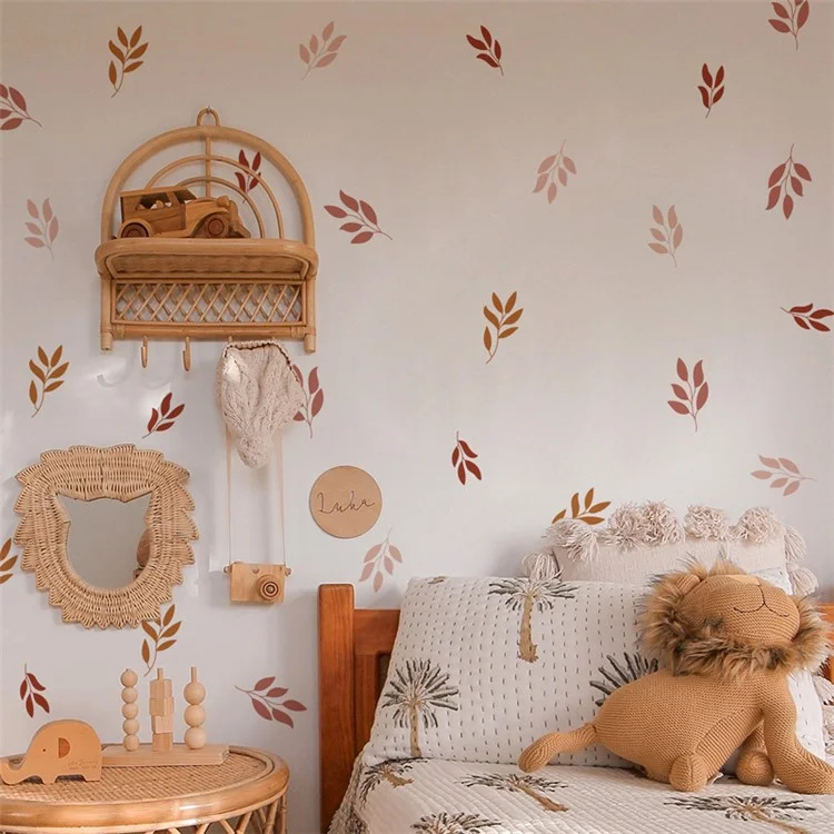 Kid's Room Wall Stickers Leaf Decor Wall Decoration for Children Bedroom, Playroom (without EN71 Certification)