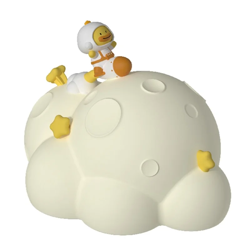 ICARER FAMILY Planet Night Light 3 Brightness Levels Timer Silicone Squeeze Lamp for Bedroom  /  Nursery