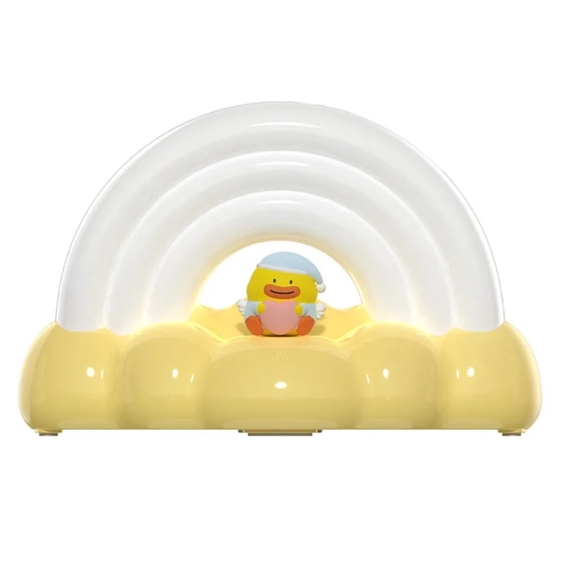 ICARER FAMILY Rainbow Night Light Touch Sensor Bedside Lamp 3 Lighting Modes For Bedroom - Yellow