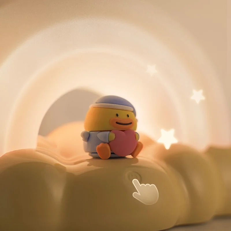 ICARER FAMILY Rainbow Night Light Touch Sensor Bedside Lamp 3 Lighting Modes For Bedroom - Yellow
