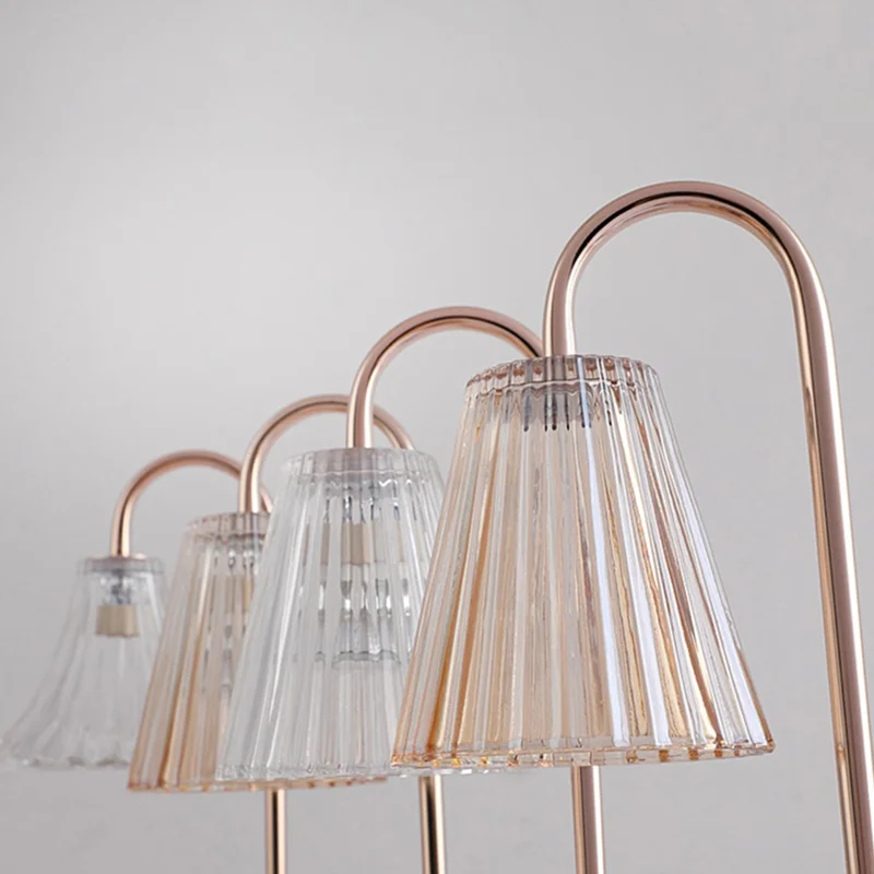 Retro Table Lamp for Aroma Wax Melting with Timer Dimmable Candle Warmer Lamp, EU Plug - Style A