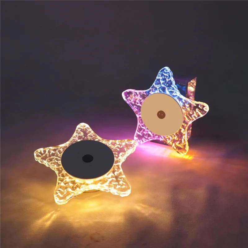 Star-shaped Night Light Motion Sensor Magnetic Base 3 Color Adjustable Ambient Wall Light