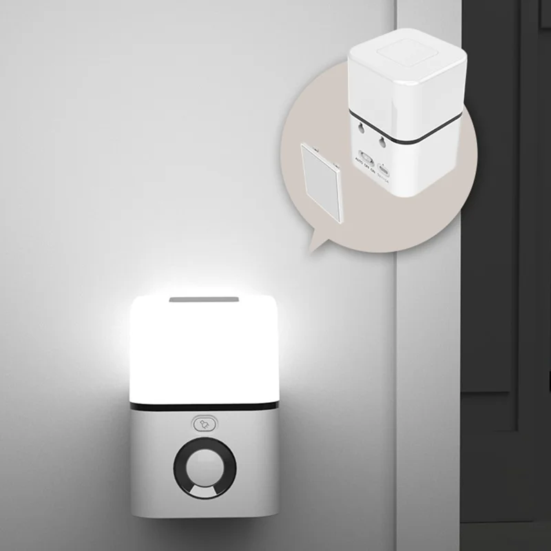 TB-137SLIR 2000mAh Rechargeable PIR Motion Sensor Night Light Portable LED Camping Light for Bedroom Outdoor