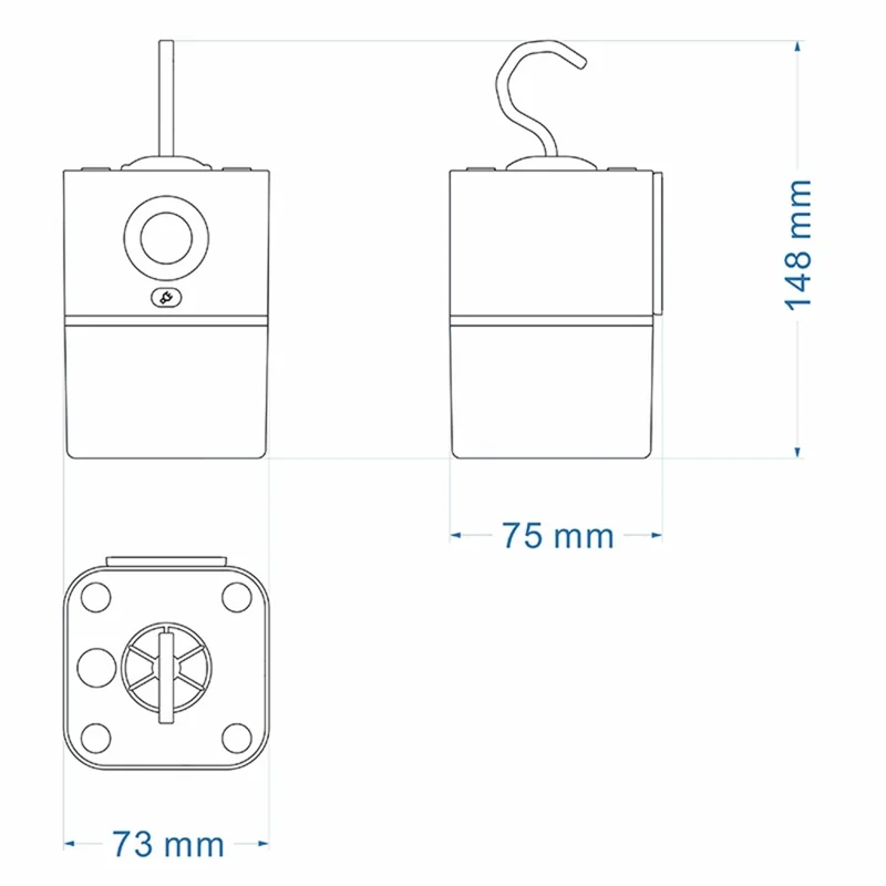 TB-137SLIR 2000mAh Rechargeable PIR Motion Sensor Night Light Portable LED Camping Light for Bedroom Outdoor