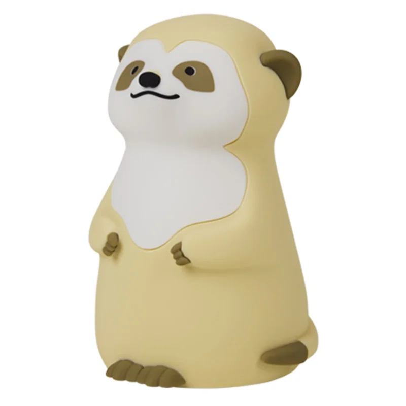 A075 Veilleuse en Silicone Suricate Toucher Doux 3 Niveaux de Lumière Chaude pour Allaitement Bébé Chambre à Coucher