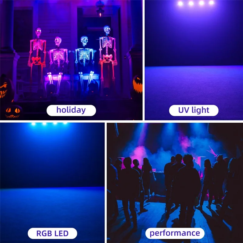 Lampe laser double projection RGB L2800 450 mW 170 motifs Contrôle DMX et sonore Lumière de fête pour DJ scène - Noir