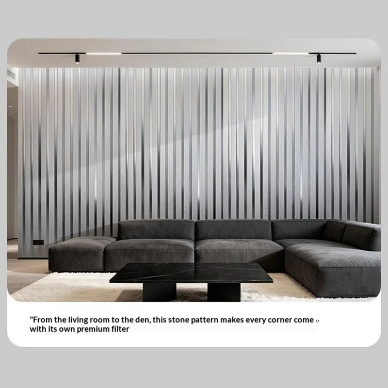 60x300cm 3D Structuurroosterpatroon Muurstickers Waterdicht Zelfklevend PVC TV Achtergrondmuurpapier - Champagne Goud