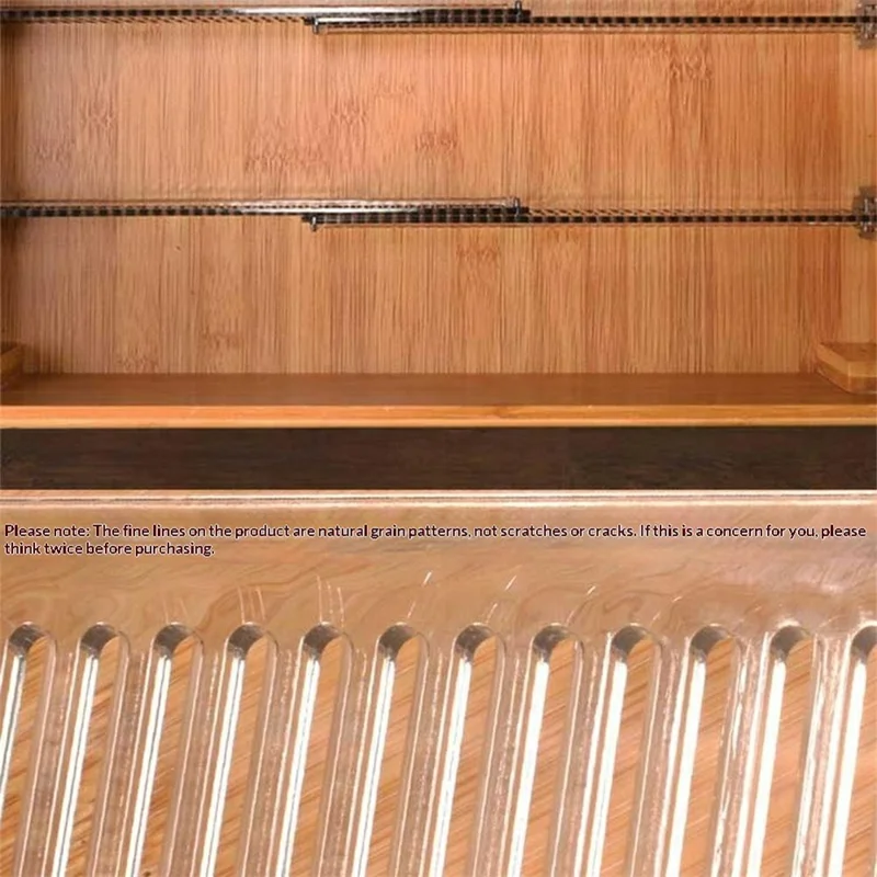2 pièces de séparateurs de tiroir ajustables 27,5-51 cm, séparateurs de rangement extensibles pour armoires de cuisine, transparent/noir