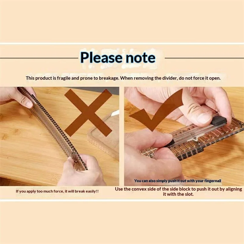 2 pièces de séparateurs de tiroir ajustables 27,5-51 cm, séparateurs de rangement extensibles pour armoires de cuisine, transparent/noir