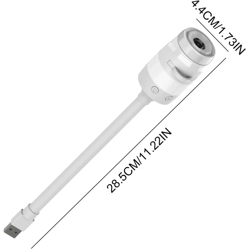USB Galaxy Projector Night Light with 13 Replaceable Star Discs 360 Degree Adjustable Gooseneck Projection Lamp for Kids Room