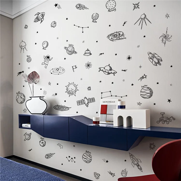 MS8069-NH 4pcs / Pegatinas Decorativas de Pared de Dormitorio Para Niños Set