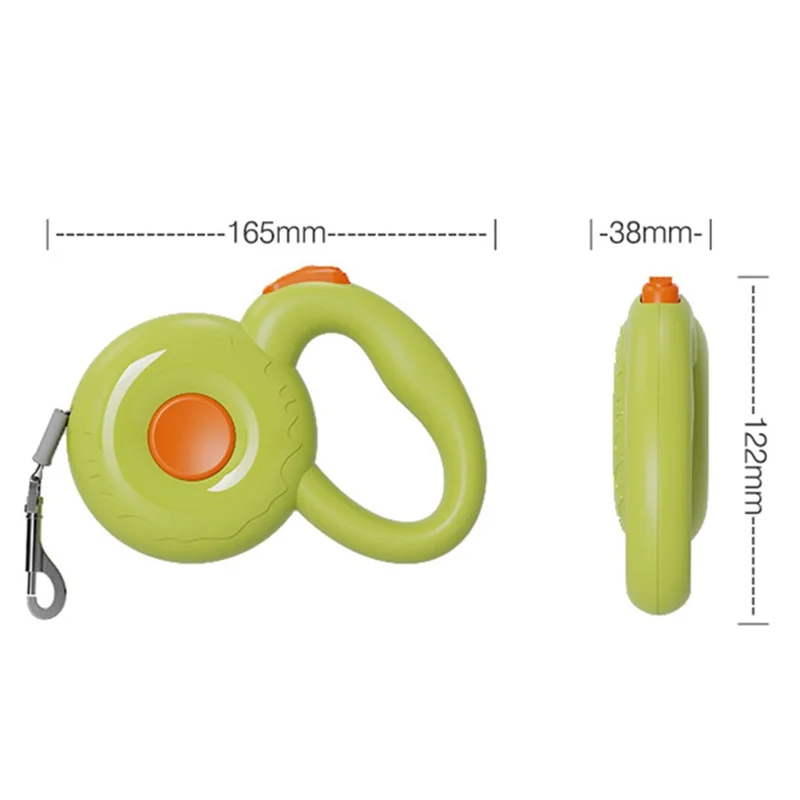 AIWO 3m Automatic Retractable Dog Leash Pet Traction Rope Dog Training Walking Lead Leash - Pink