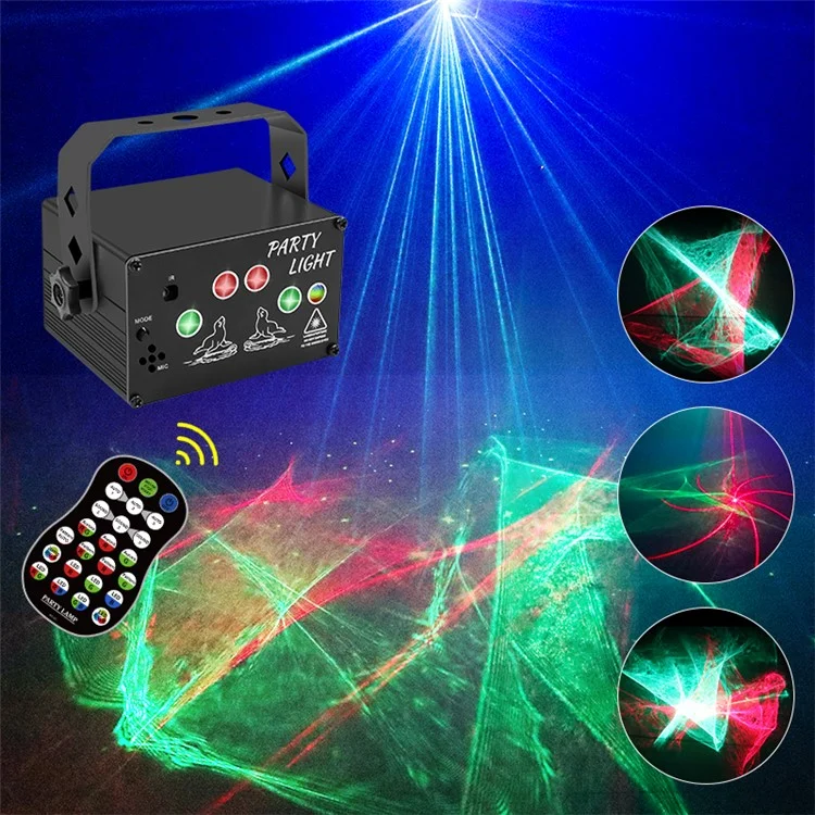 T10 Dreamy Laser Light Stage KTV Flash Light Voice-activated Remote Control Disco Party Atmosphere Lamp