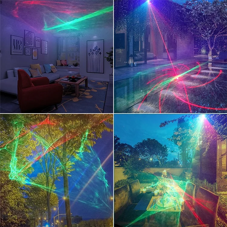 T10 Dreamy Laser Light Stage KTV Flash Light Voice-activated Remote Control Disco Party Atmosphere Lamp