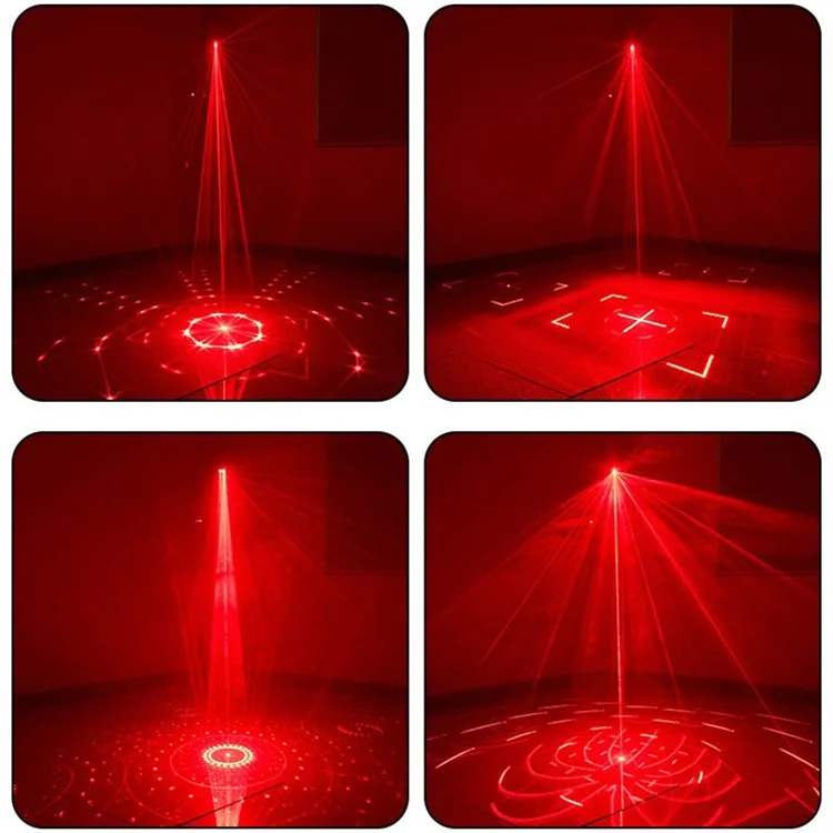 Luz Laser Portátil Miniatura R50 de Liga de Alumínio Auto / Voz / Controle Remoto Luz Interna com Alça