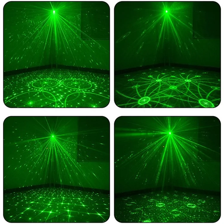 Luz Laser Portátil Miniatura R50 de Liga de Alumínio Auto / Voz / Controle Remoto Luz Interna com Alça