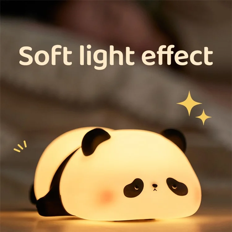 K-1155 Linda Lámpara de Silicona de Panda Control Táctil Lámpara de Sueño de la Noche de Luz Para Niños (CE, FCC, CPC Certificado)