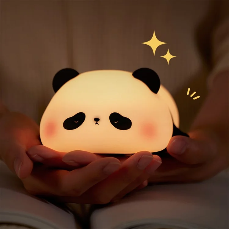 K-1155 Coup Panda Silicone Lampe Touch Contrôle de la Nuit de Couchage Léger de Nuit Pour Les Enfants (CE, FCC, CPC Certificat)