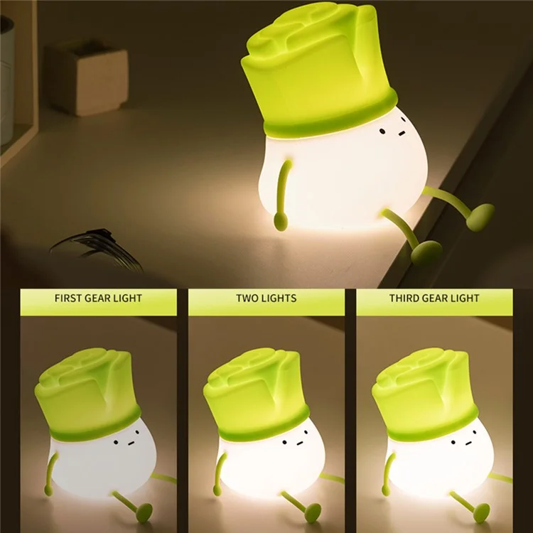 Lâmpada de toque D08 Cute Shape Bedside Breastfeeding Night Light Toddler Baby Kids Bedroom Decoration LED Light