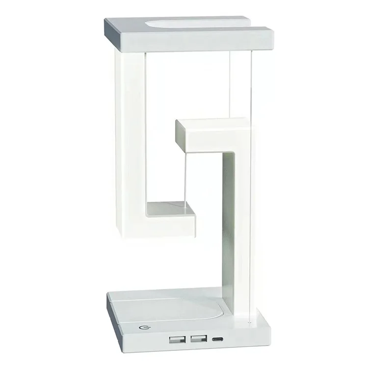 Suspension Anti-Gravity Table Night Lamp Touch Switch Desktop LED Light with Cell Phone Wireless Charging Function (CE Certificated)