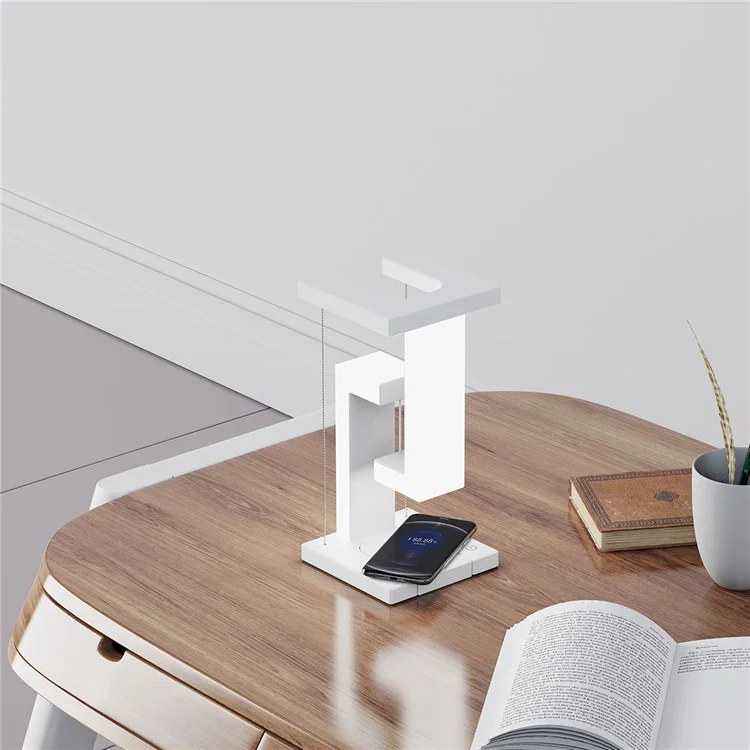Suspension Anti-Gravity Table Night Lamp Touch Switch Desktop LED Light with Cell Phone Wireless Charging Function (CE Certificated)