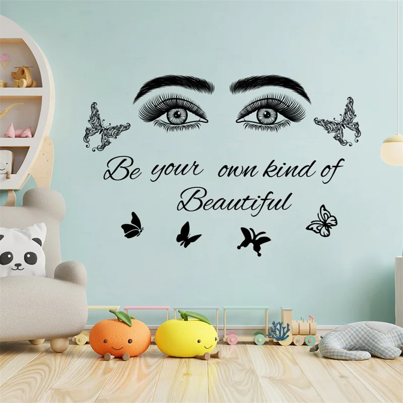 YJ2170 Be Your Own Kind of Beautiful Inspirational Quotes Sticker PVC Wall Decal, 30*90cm (ST)