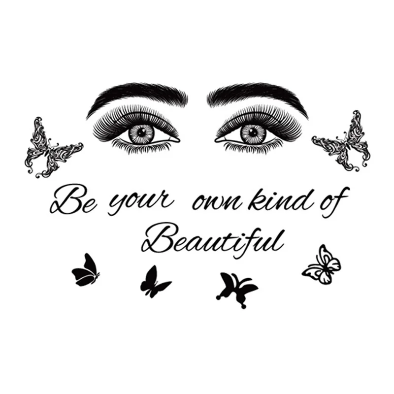 YJ2170 Be Your Own Kind of Beautiful Inspirational Quotes Sticker PVC Wall Decal, 30*90cm (ST)