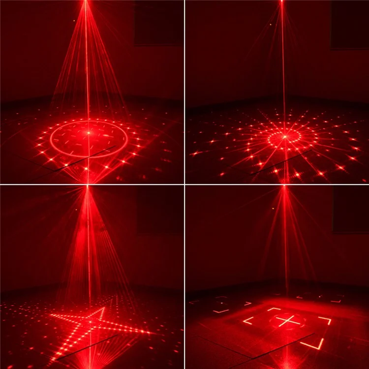 Fase di luce laser R80 Mini KTV Party Lampada decorativa in lega di alluminio Controllo a distanza attivato dalla voce Lampada atmosferica - Argento