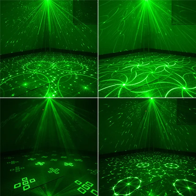 Fase di luce laser R80 Mini KTV Party Lampada decorativa in lega di alluminio Controllo a distanza attivato dalla voce Lampada atmosferica - Argento