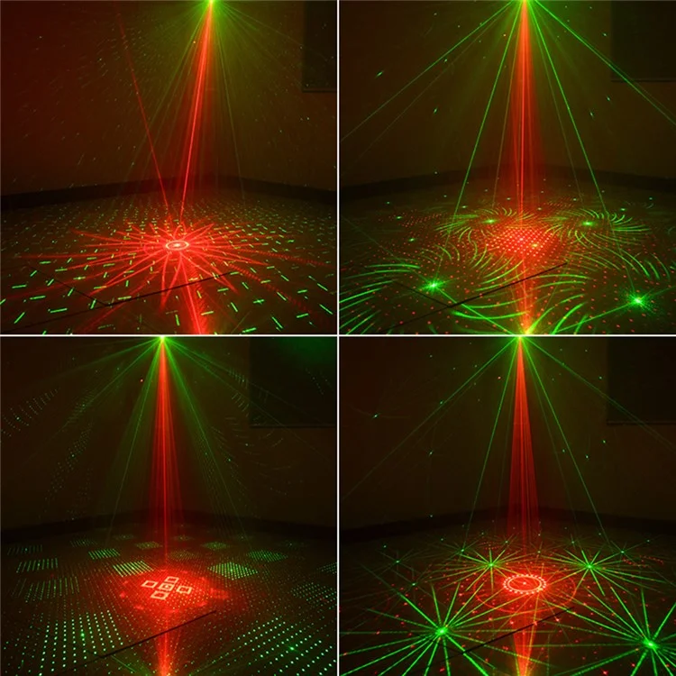 Fase di luce laser R80 Mini KTV Party Lampada decorativa in lega di alluminio Controllo a distanza attivato dalla voce Lampada atmosferica - Argento