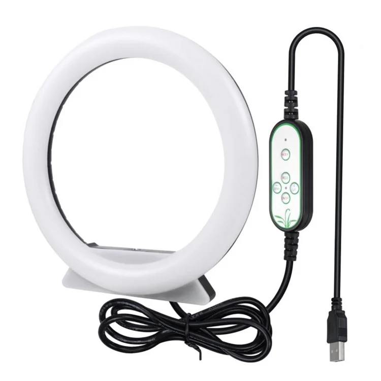 Lampe d'éclairage vidéo LED RGB pour Vlogging de 26 cm de diamètre, Anneau lumineux Selfie, Diffuseur de lumière pour émission en direct, Taille : L