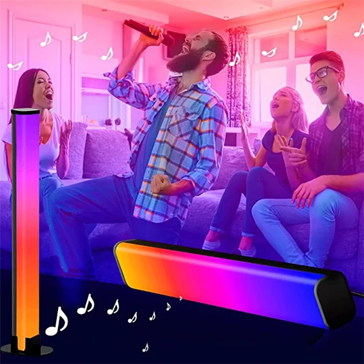 LDD-5050-01 1Pair Smart Tuya Bluetooth-compatible LED Lamp Desktop Ambient Lights for Party, KTV, Home