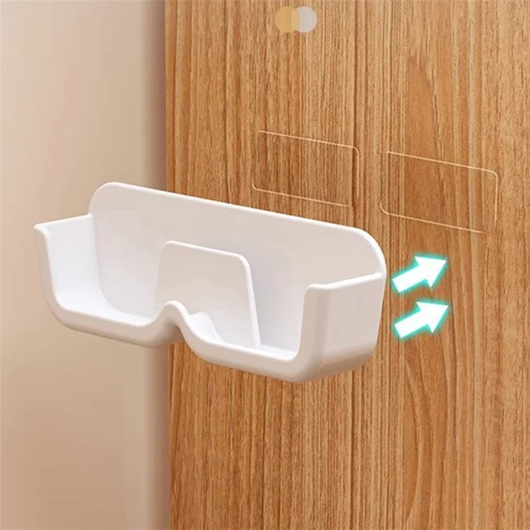 Wall-Mounted Glasses Holder Eyeglasses Storage Box Sunglasses Display Rack Bedside Storage Rack - Transparent