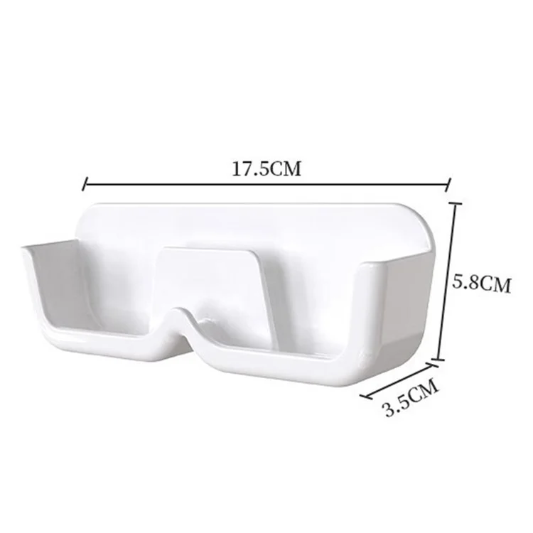 Wall-Mounted Glasses Holder Eyeglasses Storage Box Sunglasses Display Rack Bedside Storage Rack - Transparent